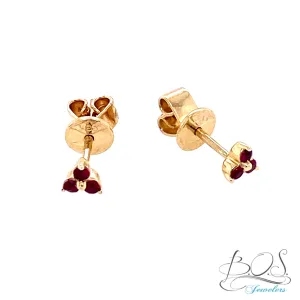 Color Stone Trio Earrings