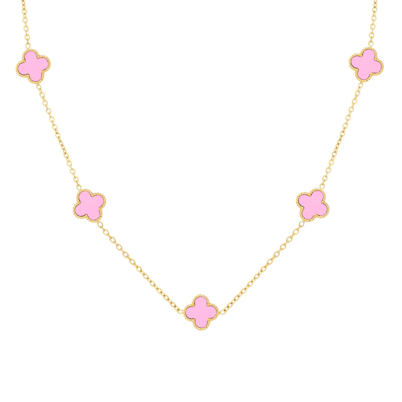 Contemporary Chain Necklace in 18K Gold Plated Steel