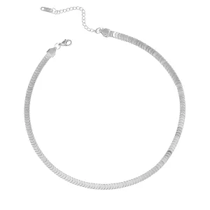 Contemporary Chain Necklace in Stainless Steel