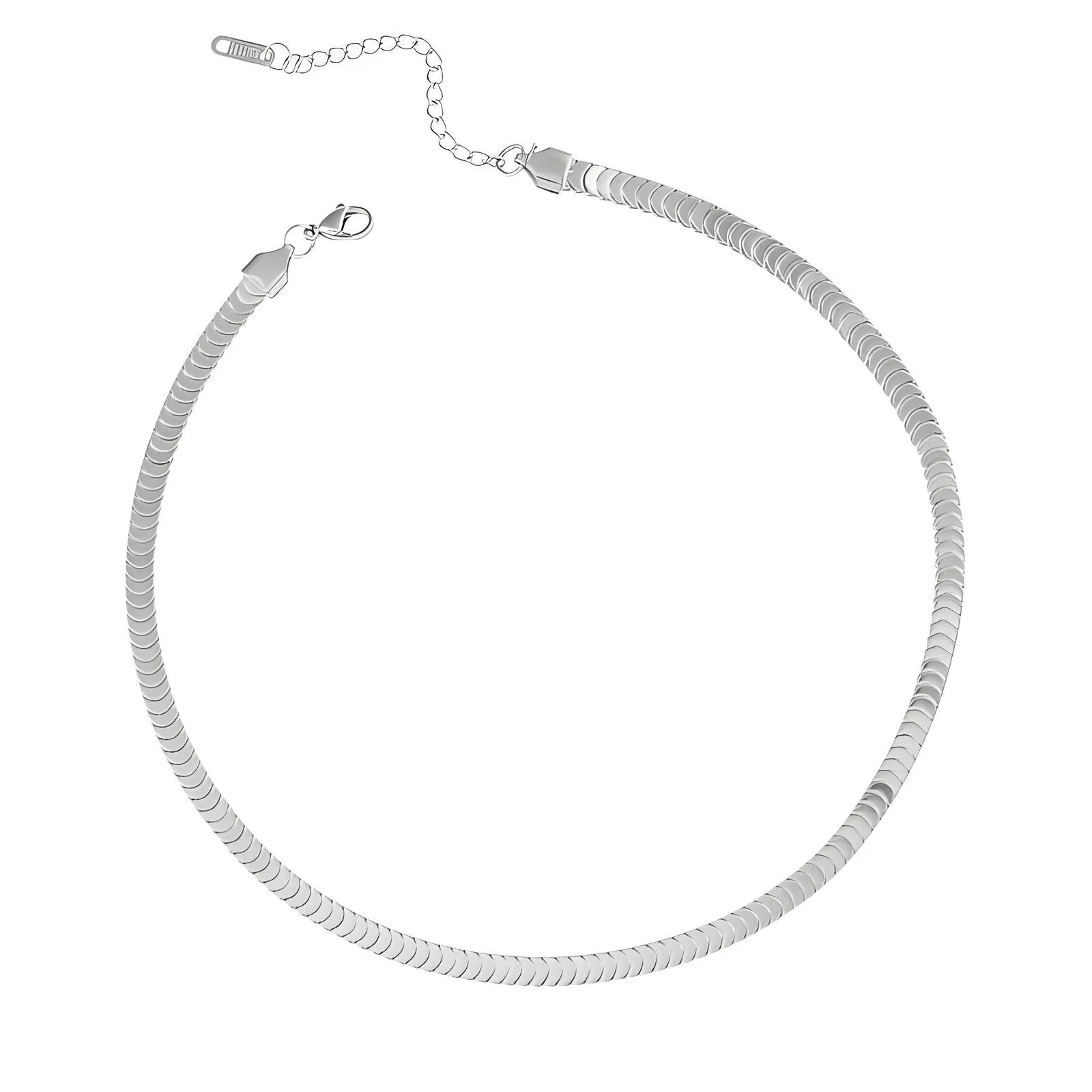 Contemporary Chain Necklace in Stainless Steel