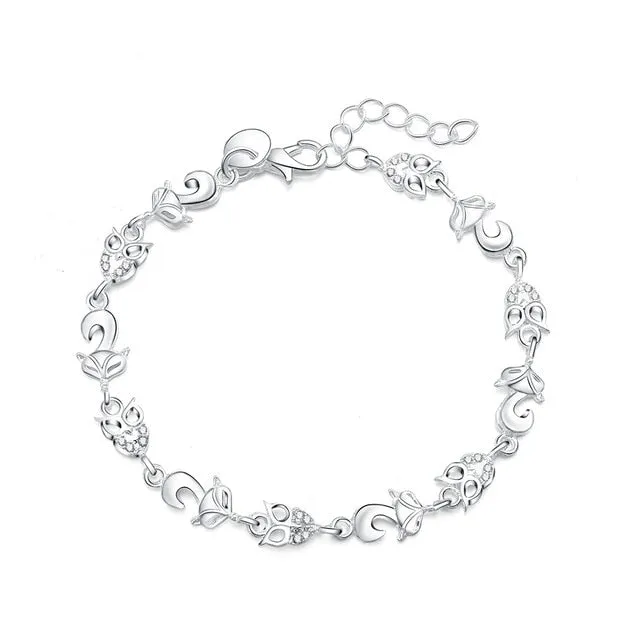 Creative twist circle 925 chain women men silver plated bracelets new high -quality fashion jewelry Christmas gifts H070