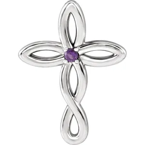 Cross Family Birthstone Pendant or Necklace