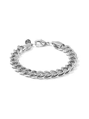 CUBAN LINK BRACELET • Color: White Gold
