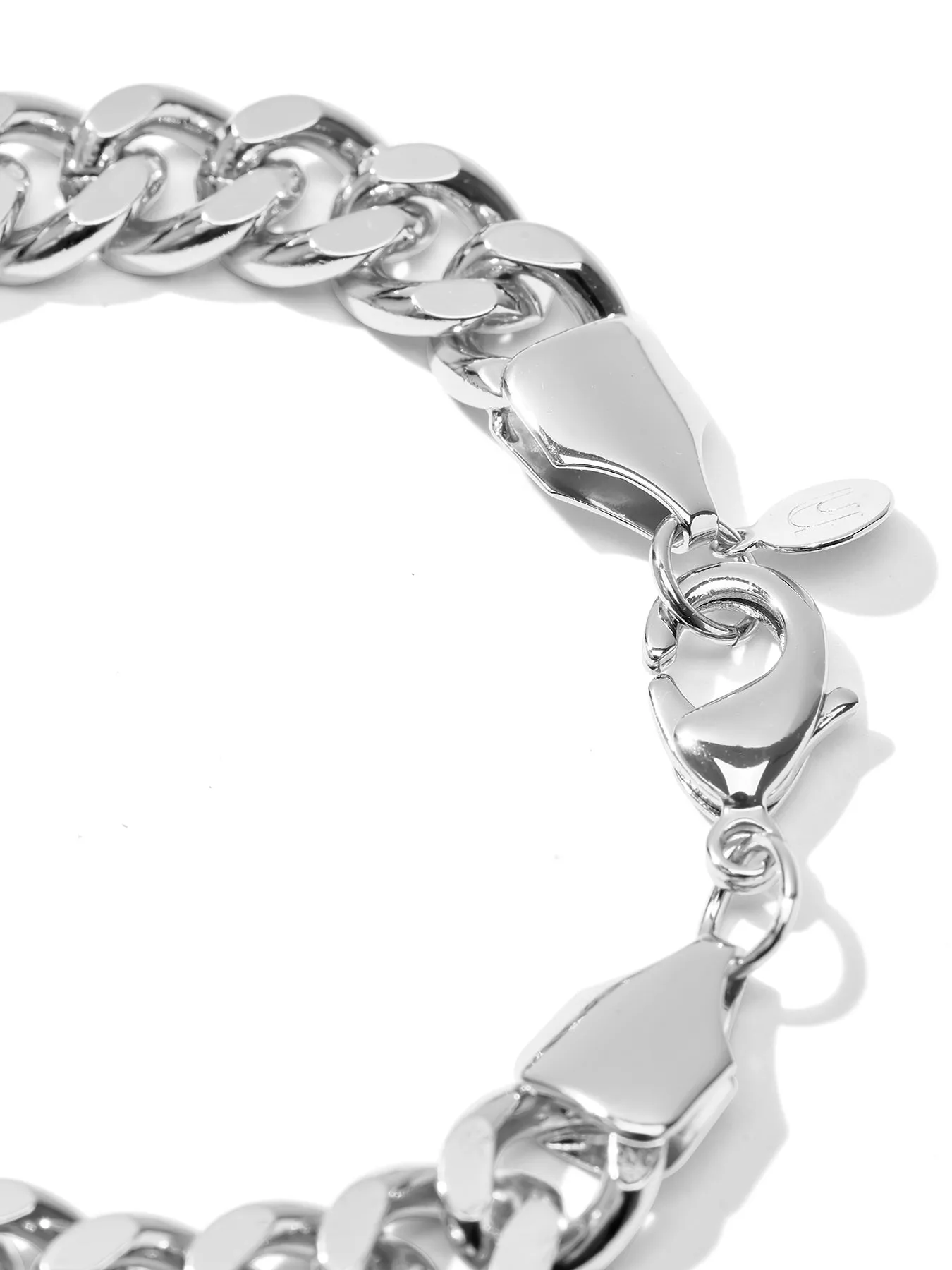CUBAN LINK BRACELET • Color: White Gold