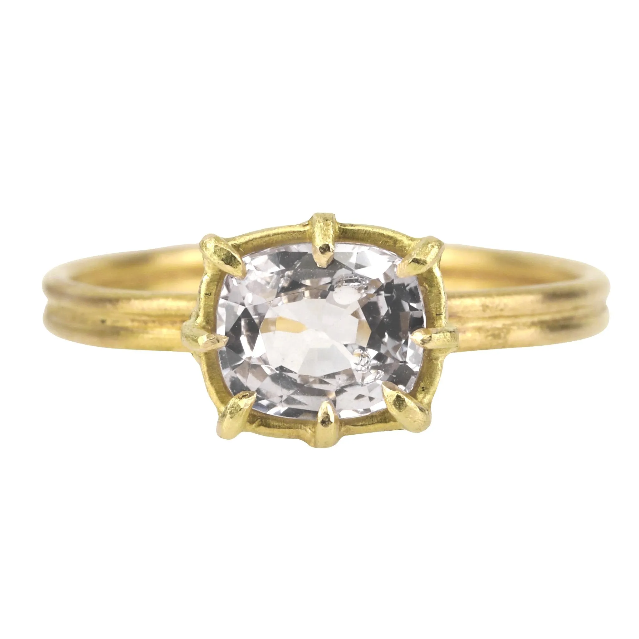 Cushion Cut Lilac Spinel "Mini Gem" Ring