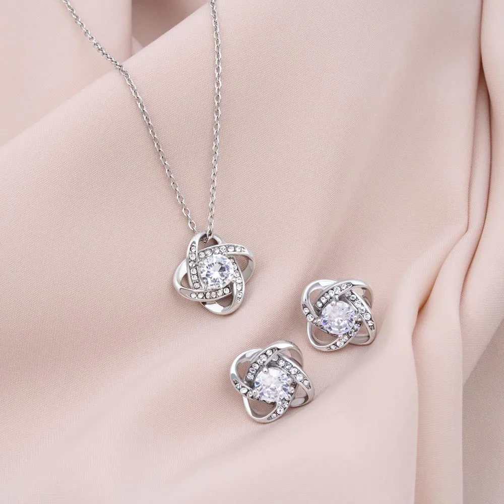 Custom No One Can Ever Replace You In My Heart Mothers Day Ideas 14k White Gold Interlocking Heart Pendant Necklace Jewelry Gifts For Mom Wife Grandma Auntie