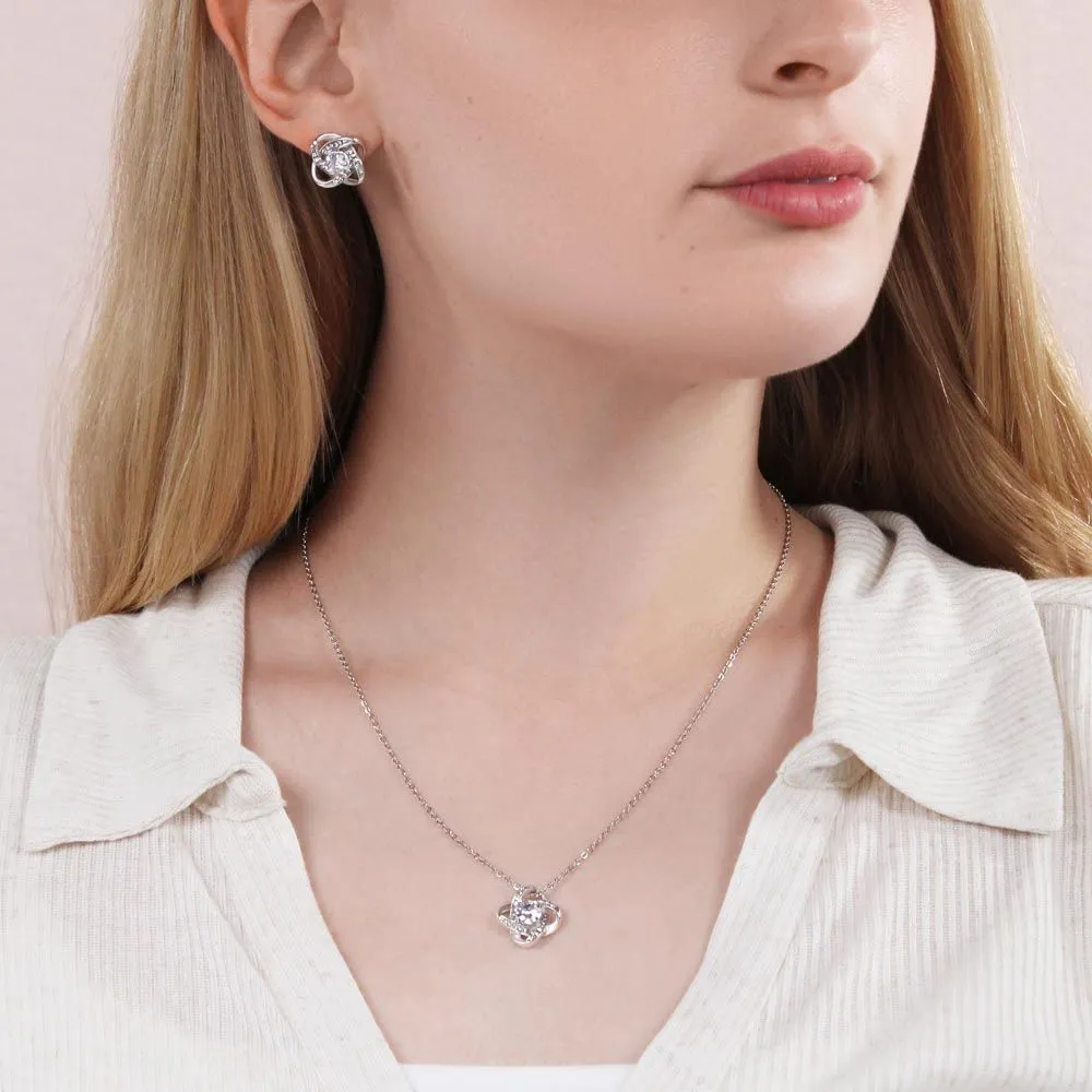 Custom No One Can Ever Replace You In My Heart Mothers Day Ideas 14k White Gold Interlocking Heart Pendant Necklace Jewelry Gifts For Mom Wife Grandma Auntie