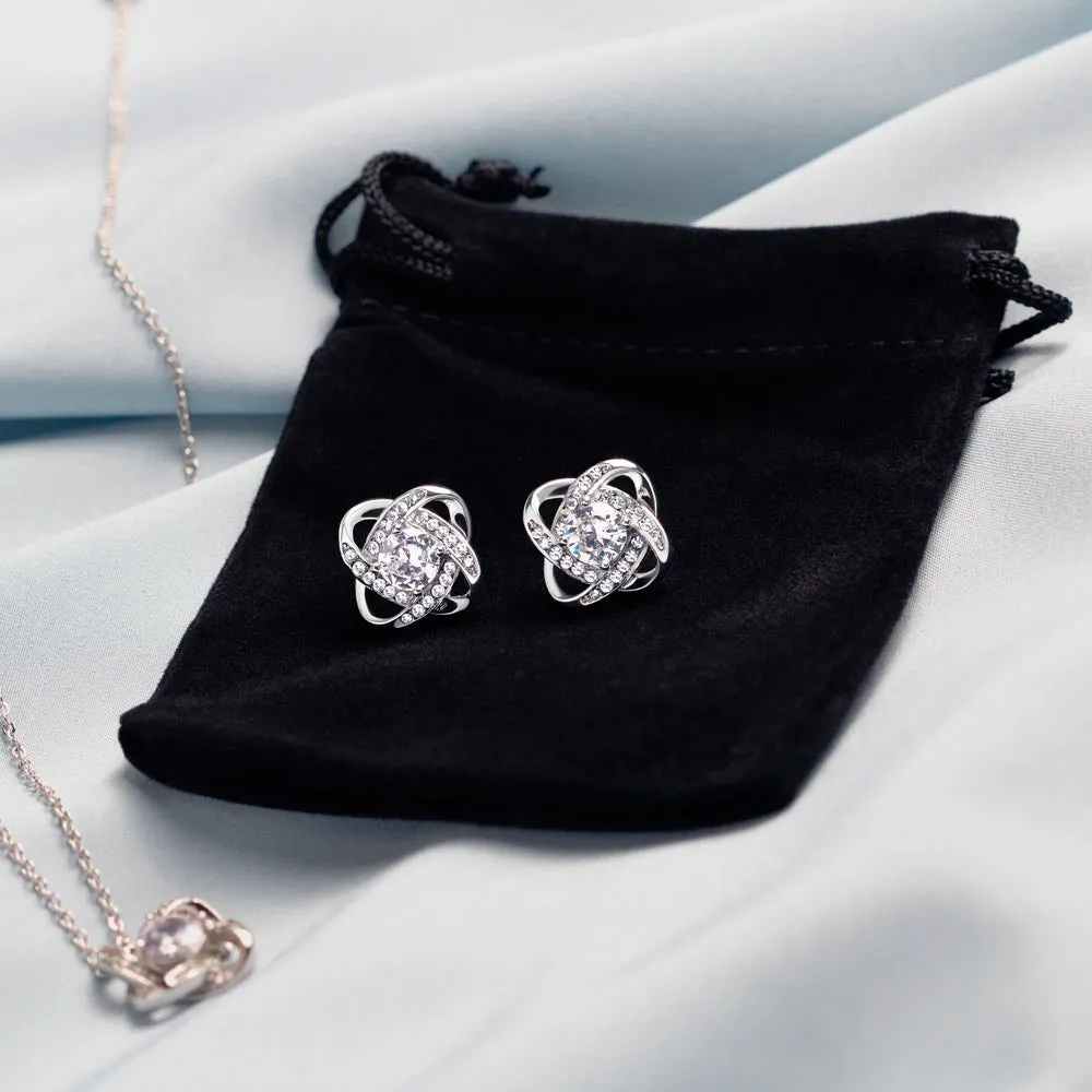 Custom No One Can Ever Replace You In My Heart Mothers Day Ideas 14k White Gold Interlocking Heart Pendant Necklace Jewelry Gifts For Mom Wife Grandma Auntie