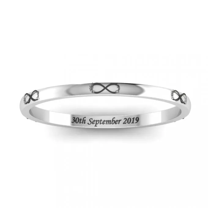 Customized Infinity Kada In Sterling Silver