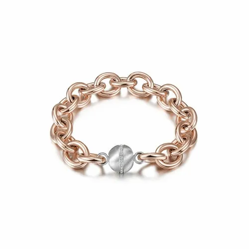 CZ Ball Link Bracelet  (available in 3 colors)