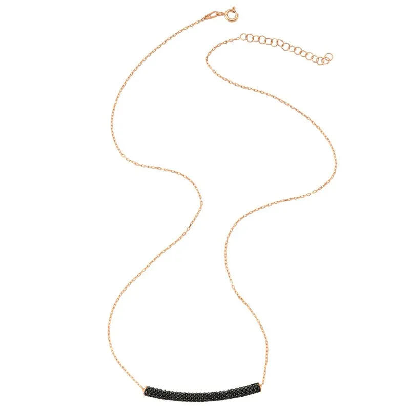 Dainty Silver Necklace with Handmade Tube Pendant - 925 Sterling Silver, 18K Gold Plated, 16" Chain