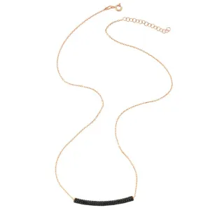Dainty Silver Necklace with Handmade Tube Pendant - 925 Sterling Silver, 18K Gold Plated, 16" Chain