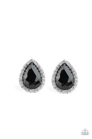 Dare to Shine Black Paparazzi Earrings
