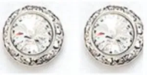 Dasha Designs |  Rhinestone Earrings | 20mm