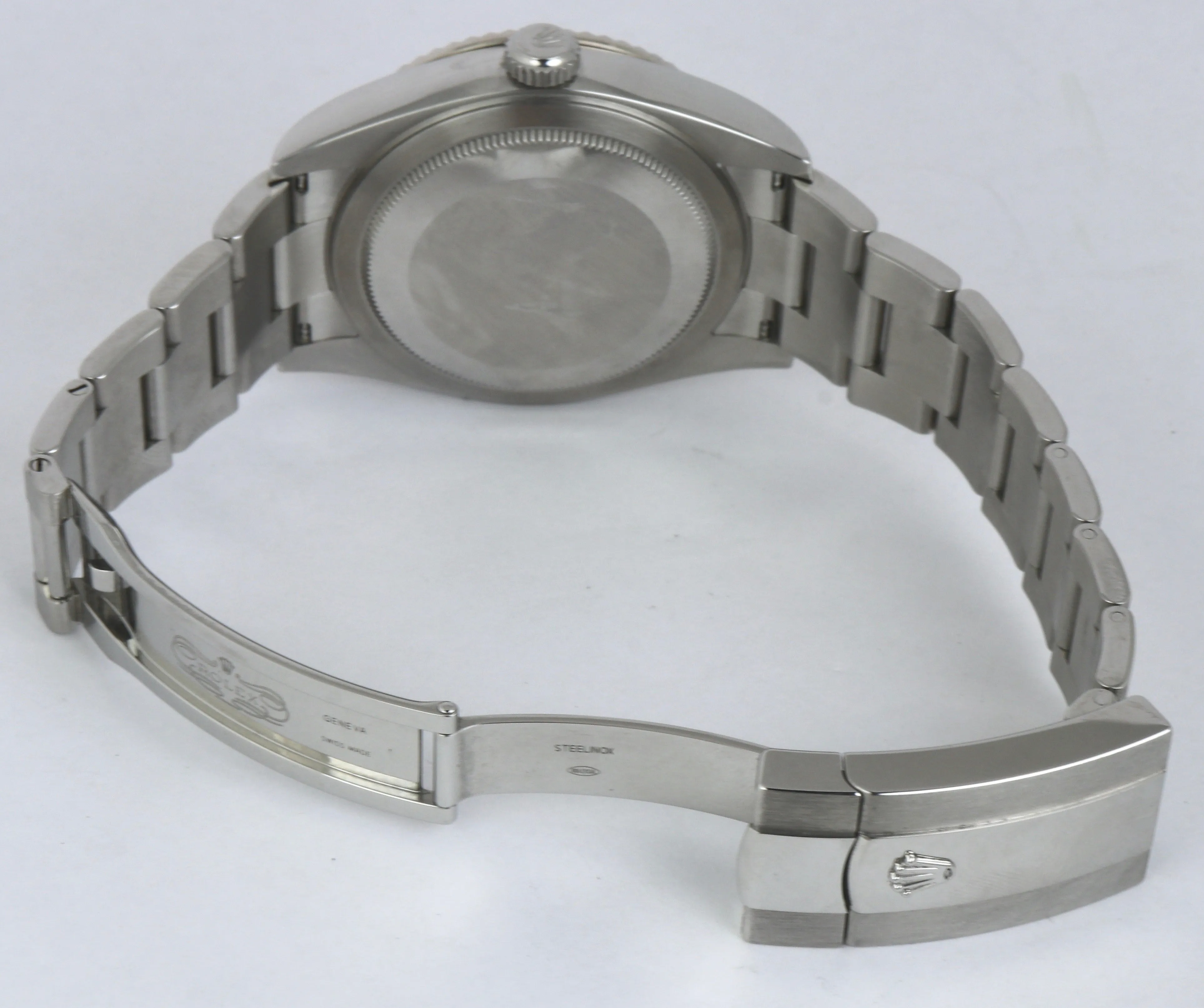 DEC 2019 Rolex Sky-Dweller Stainless 18K White Gold Silver 326934 42mm Watch
