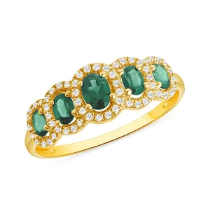 Decadent Emerald Ring