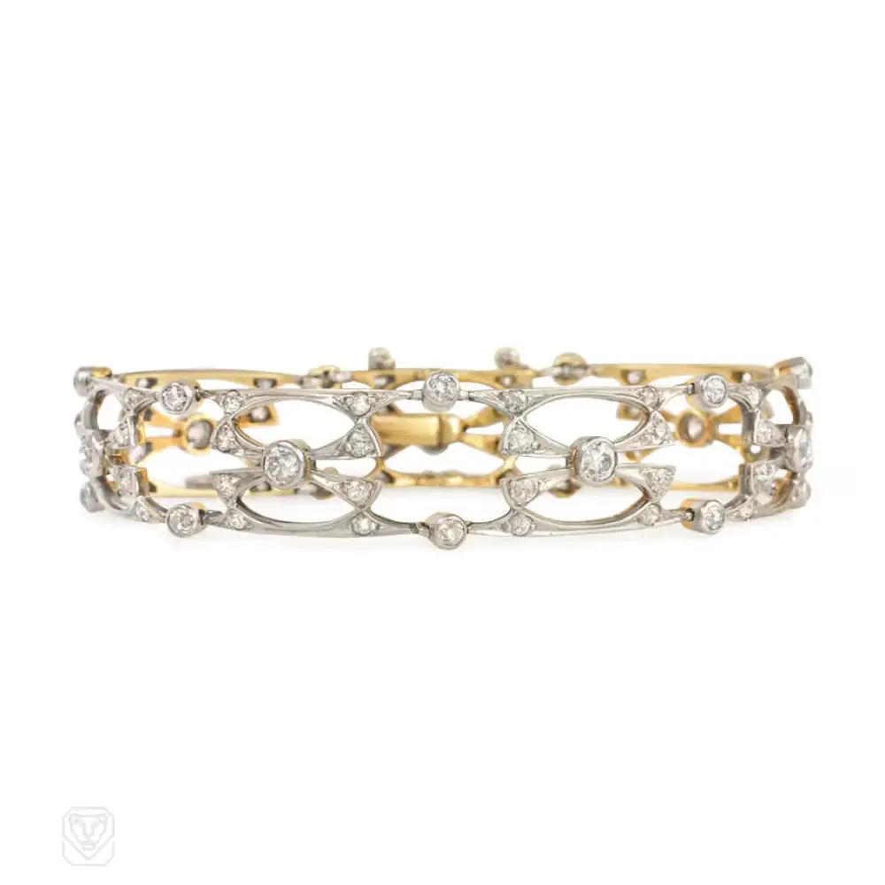 Diamond Art Nouveau bracelet