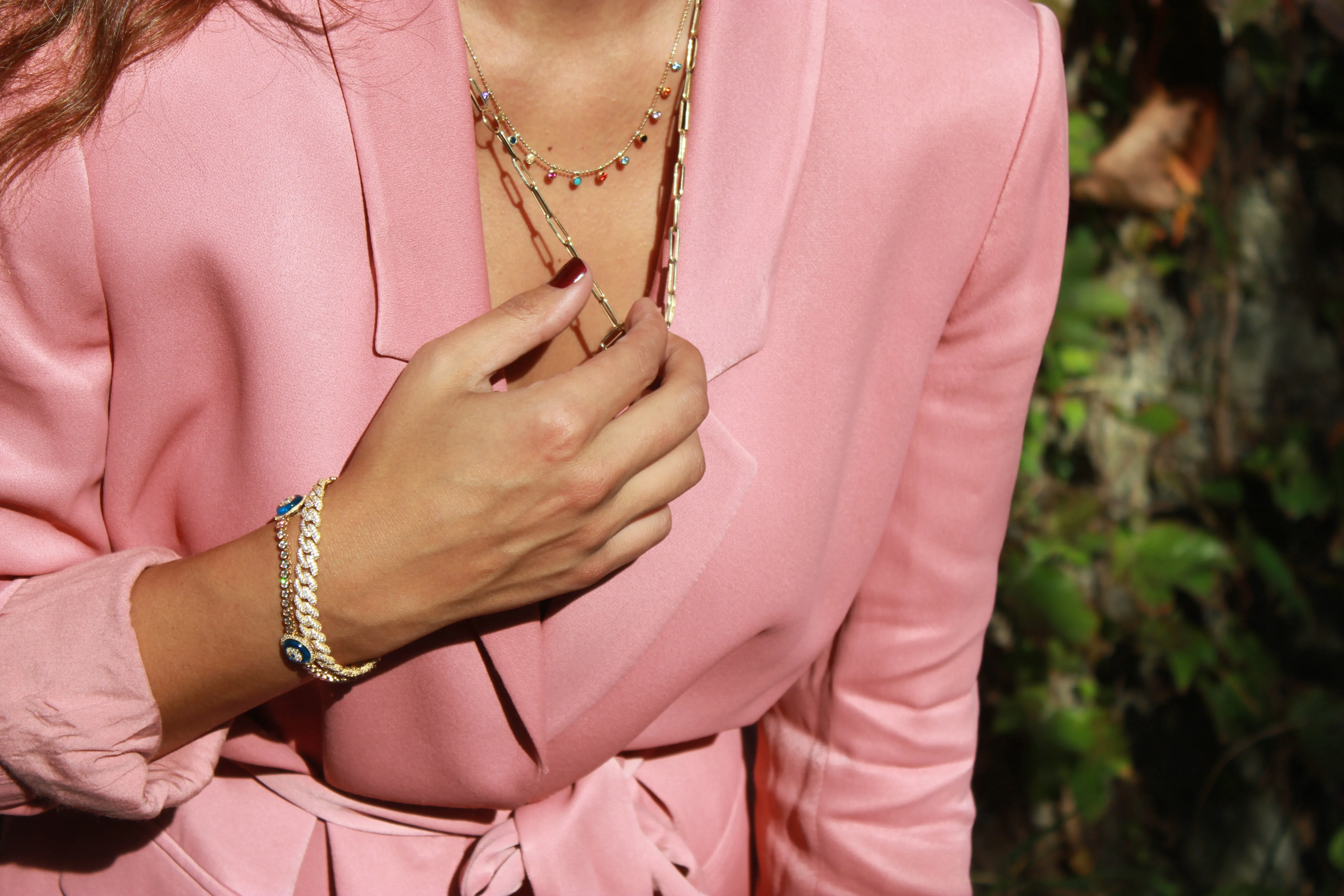 DIAMOND PAVE LINK BRACELET