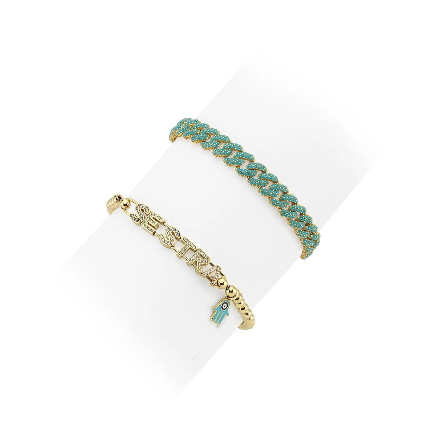 DIAMOND PAVE LINK BRACELET
