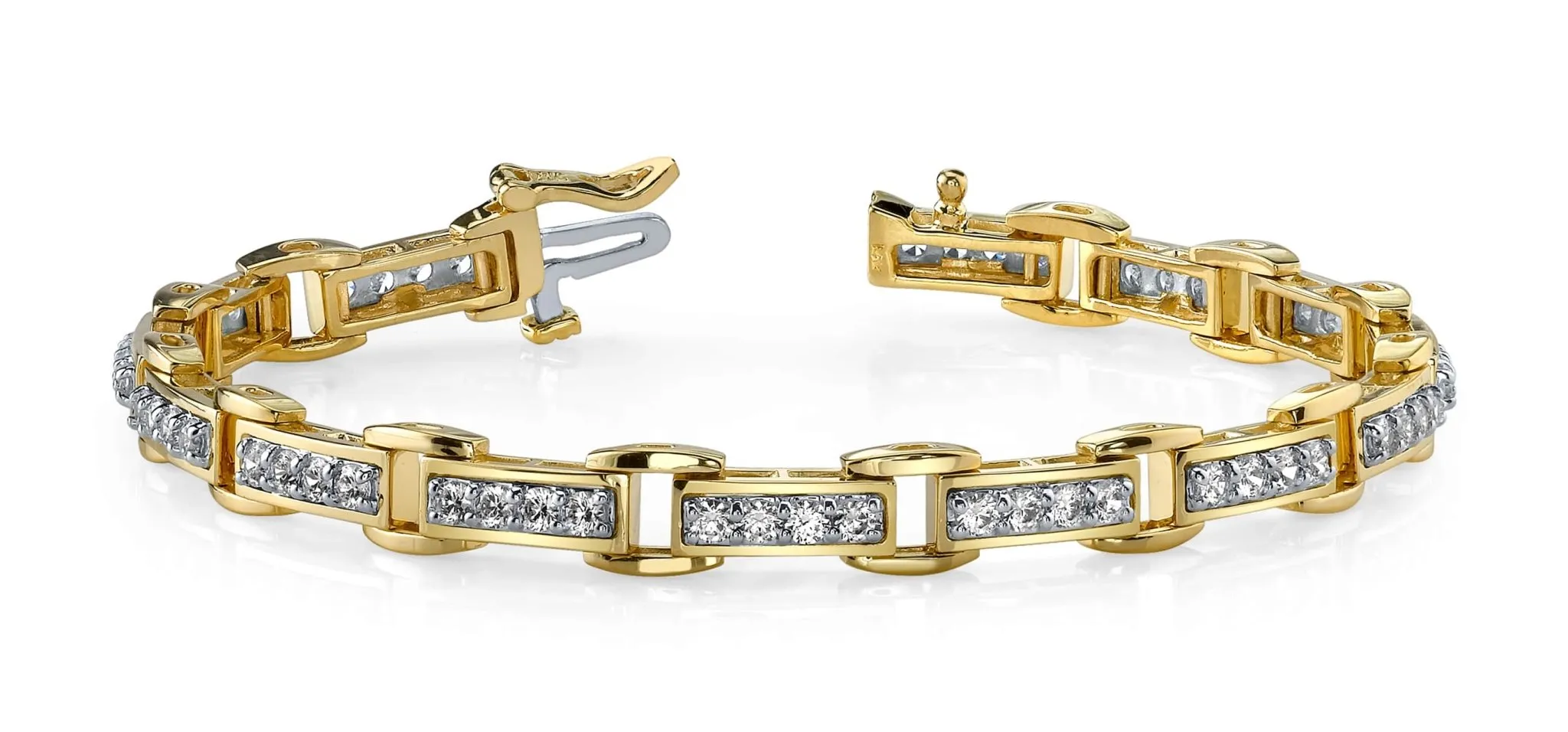 Diamond Quad Link Lab-Grown Diamond Bracelet with 1.96 ct.(finished) 2mm