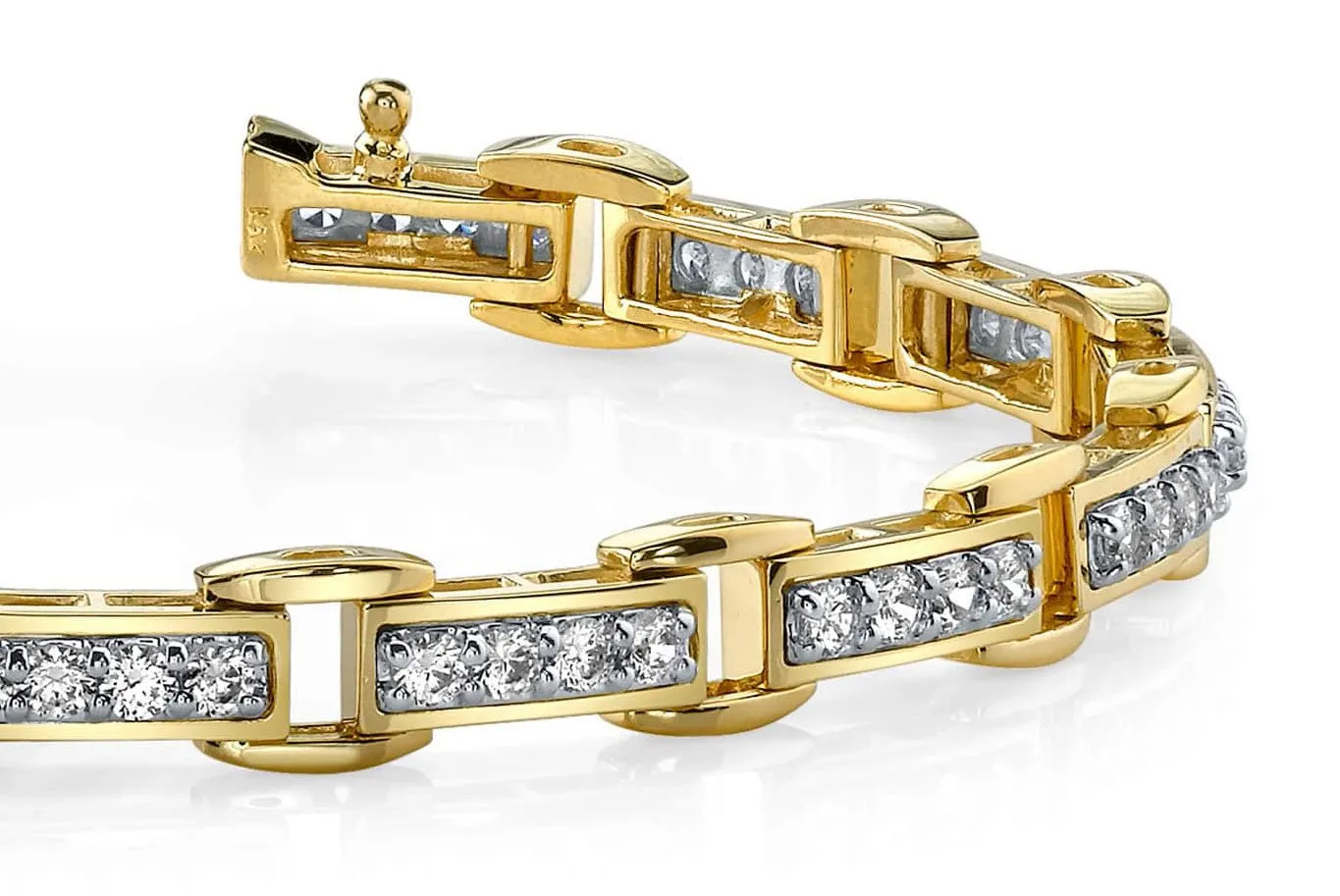 Diamond Quad Link Lab-Grown Diamond Bracelet with 1.96 ct.(finished) 2mm