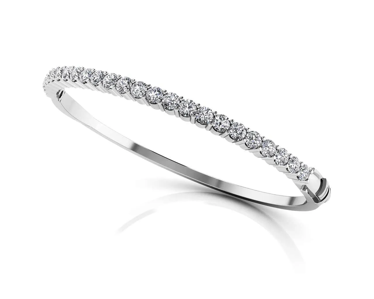 Diamond Top Bangle Diamond  with 1.90 ct.(finished) 2.9mm