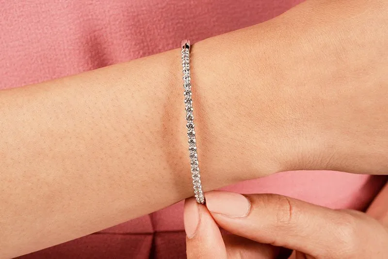 Diamond Top Bangle Diamond  with 1.90 ct.(finished) 2.9mm
