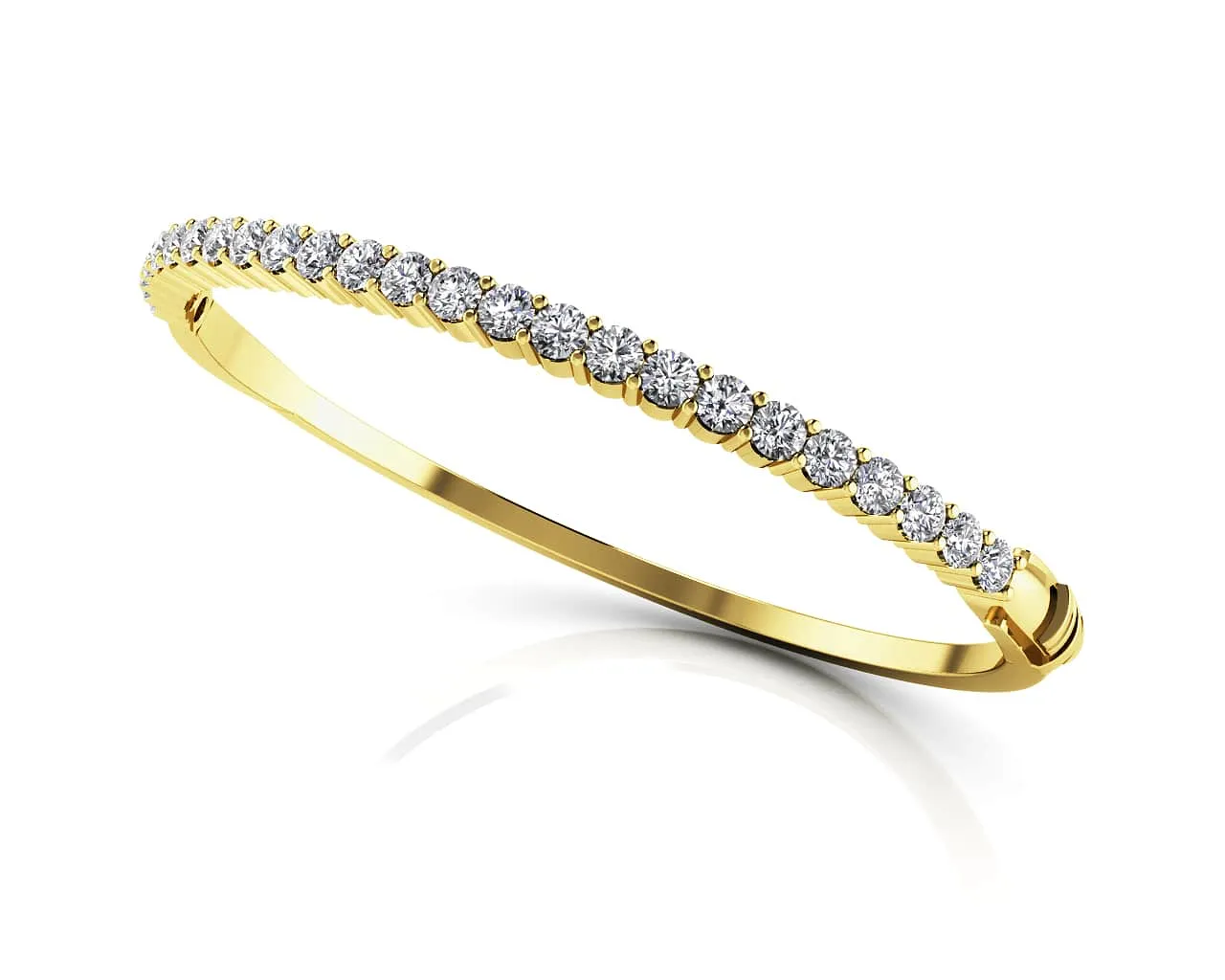 Diamond Top Bangle Diamond  with 1.90 ct.(finished) 2.9mm