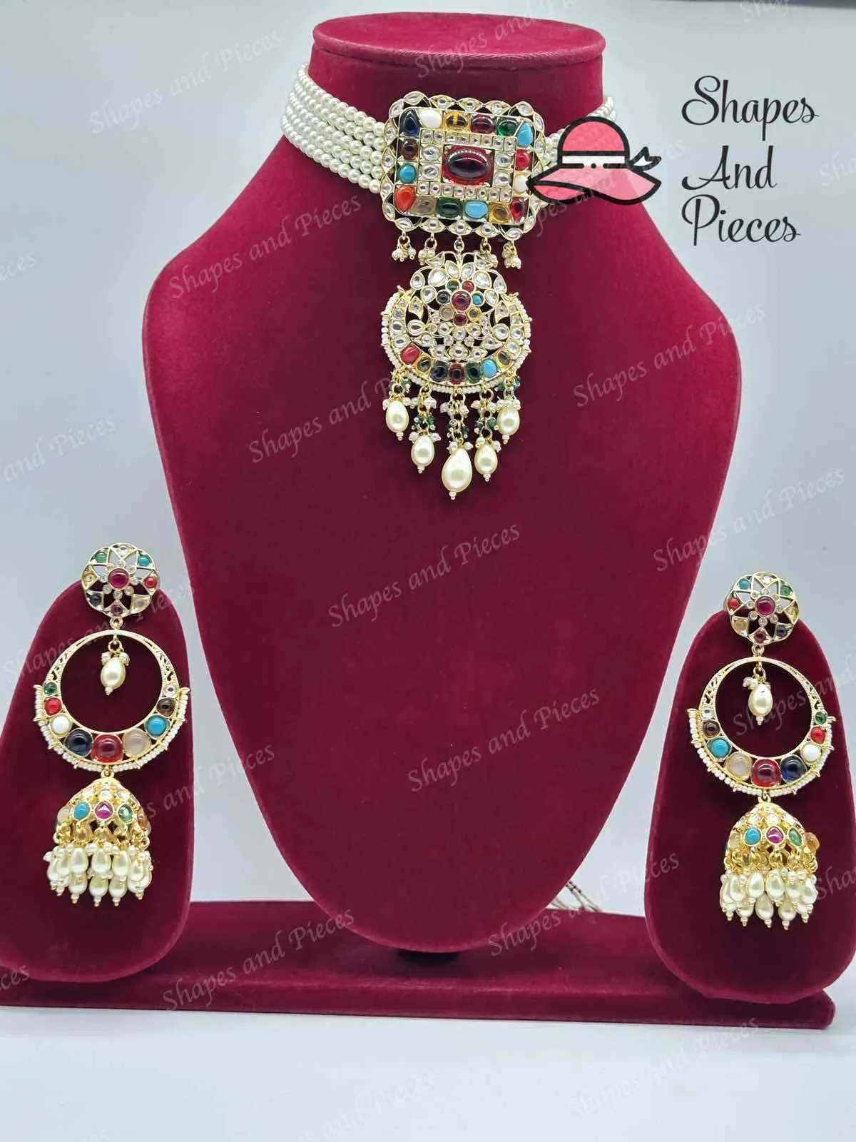 Diya Tyani Kundan and Tikka Set