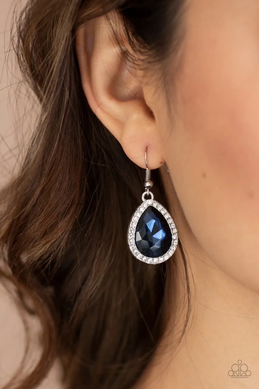 Dripping with Drama Blue Paparazzi Earrings