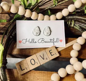 Druzy Teardrop Earrings
