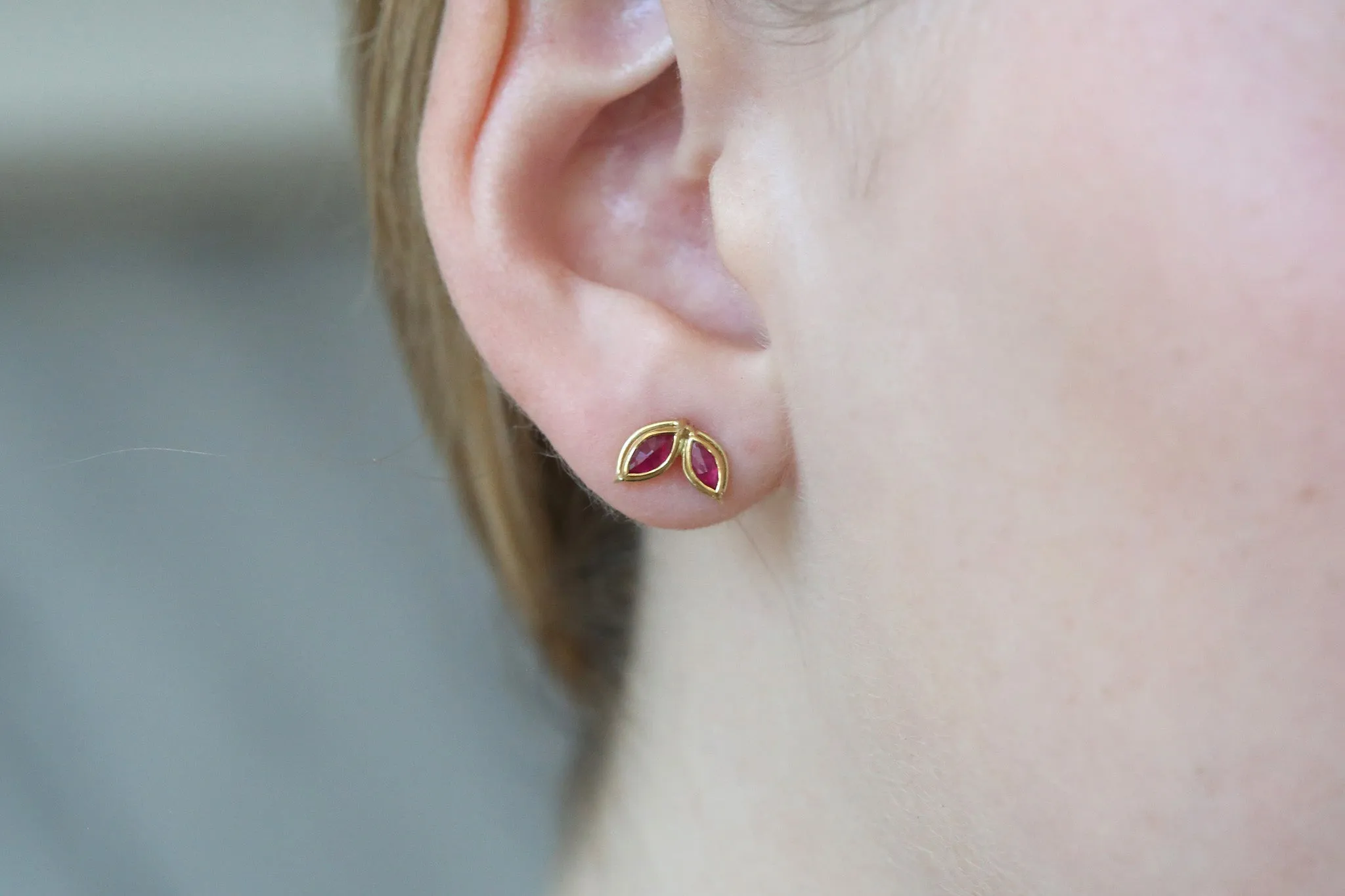 Dual Marquis Ruby Earrings