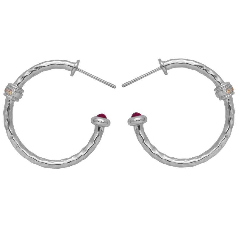 Earrings- Ruby and Diamond