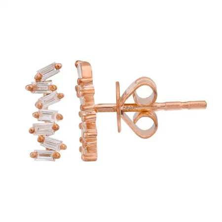 ECSTATIC BAGUETTE DIAMOND EARRINGS