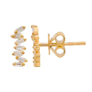 ECSTATIC BAGUETTE DIAMOND EARRINGS