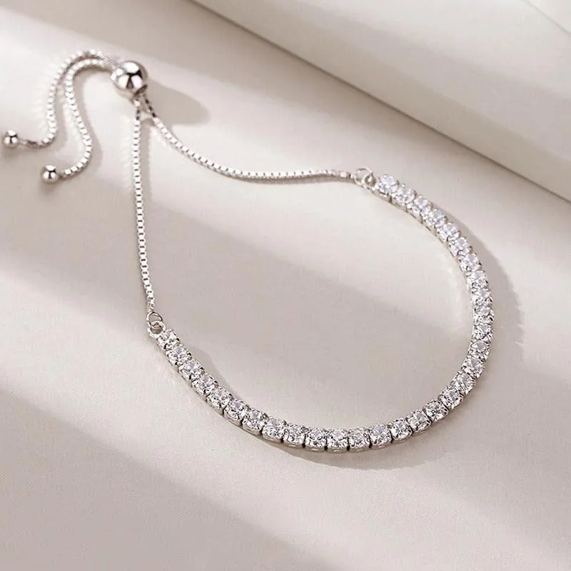 Elegant Sparkling Zircon Bracelet
