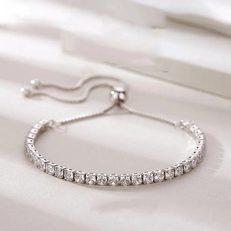Elegant Sparkling Zircon Bracelet