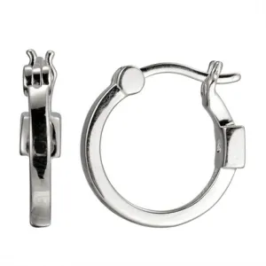 Elle Sterling Silver (20mm) Hoop Earrings