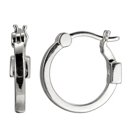Elle Sterling Silver (20mm) Hoop Earrings