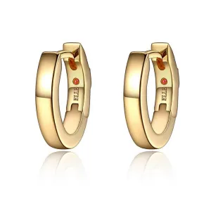 Elle Sterling Silver Gold Plated Mini Hoop Earrings