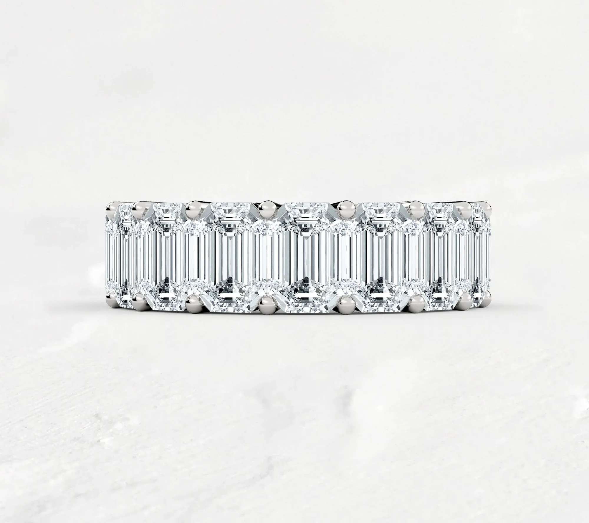 Emerald Cut Eternity Band - 12ct