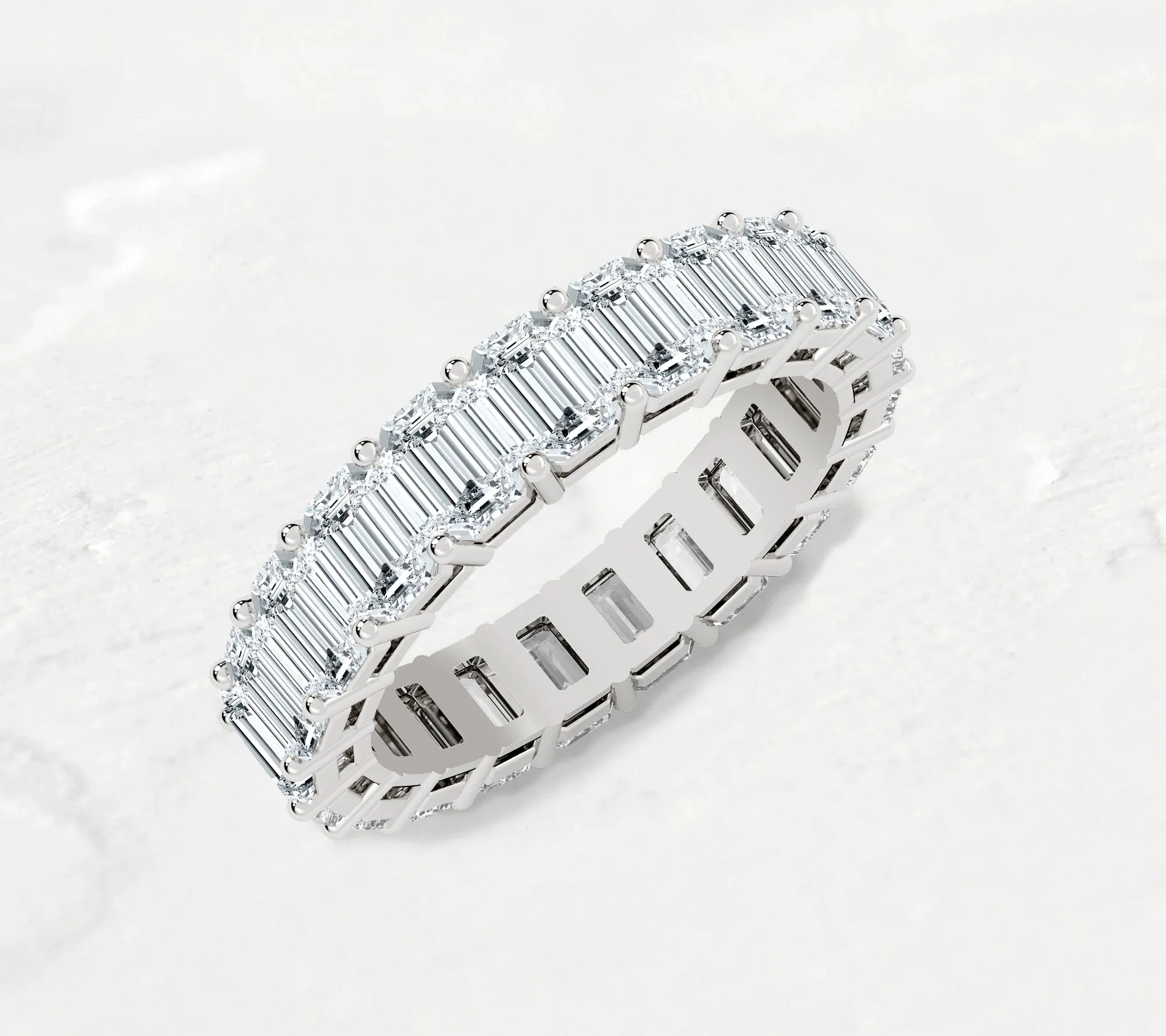 Emerald Cut Eternity Band - 5ct