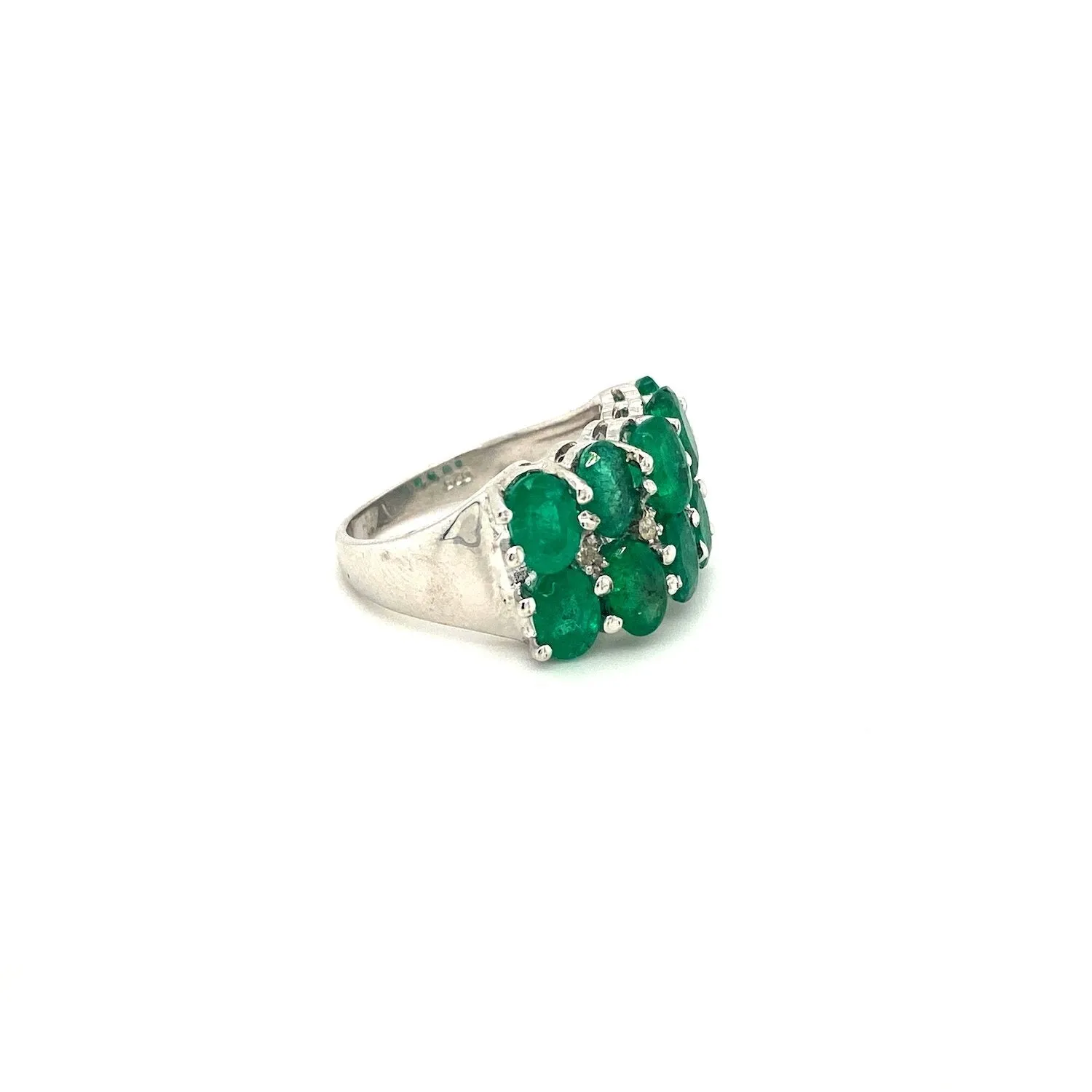 Emerald Ring in .925 Sterling Silver - KSR 19177