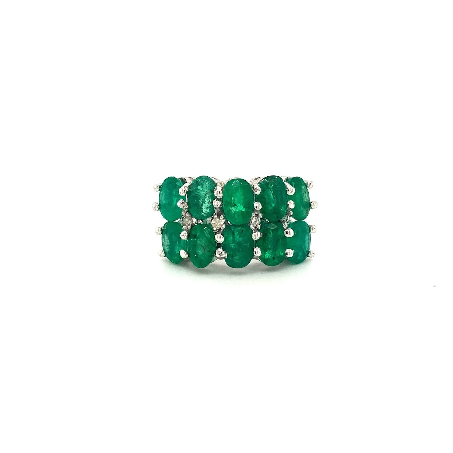 Emerald Ring in .925 Sterling Silver - KSR 19177
