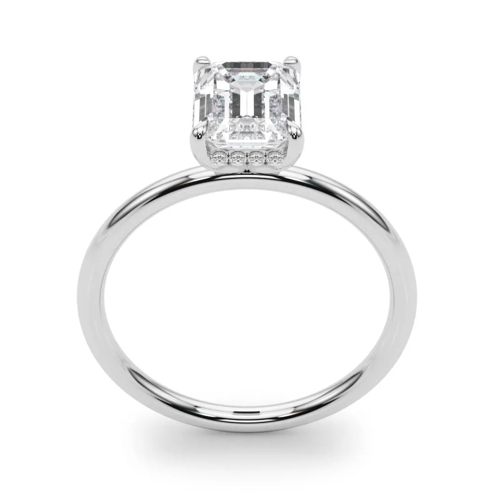 Engagement Ring Emerald Cut Center - TN51156-E