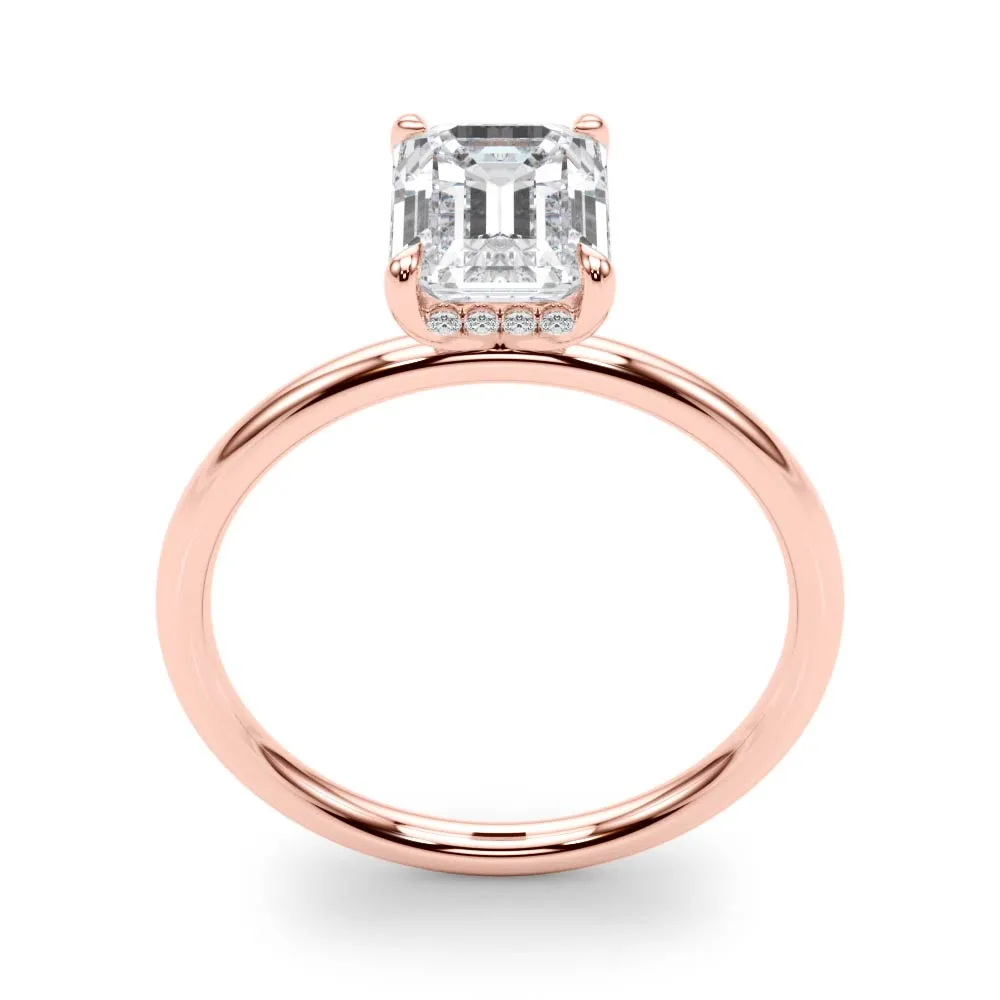 Engagement Ring Emerald Cut Center - TN51156-E