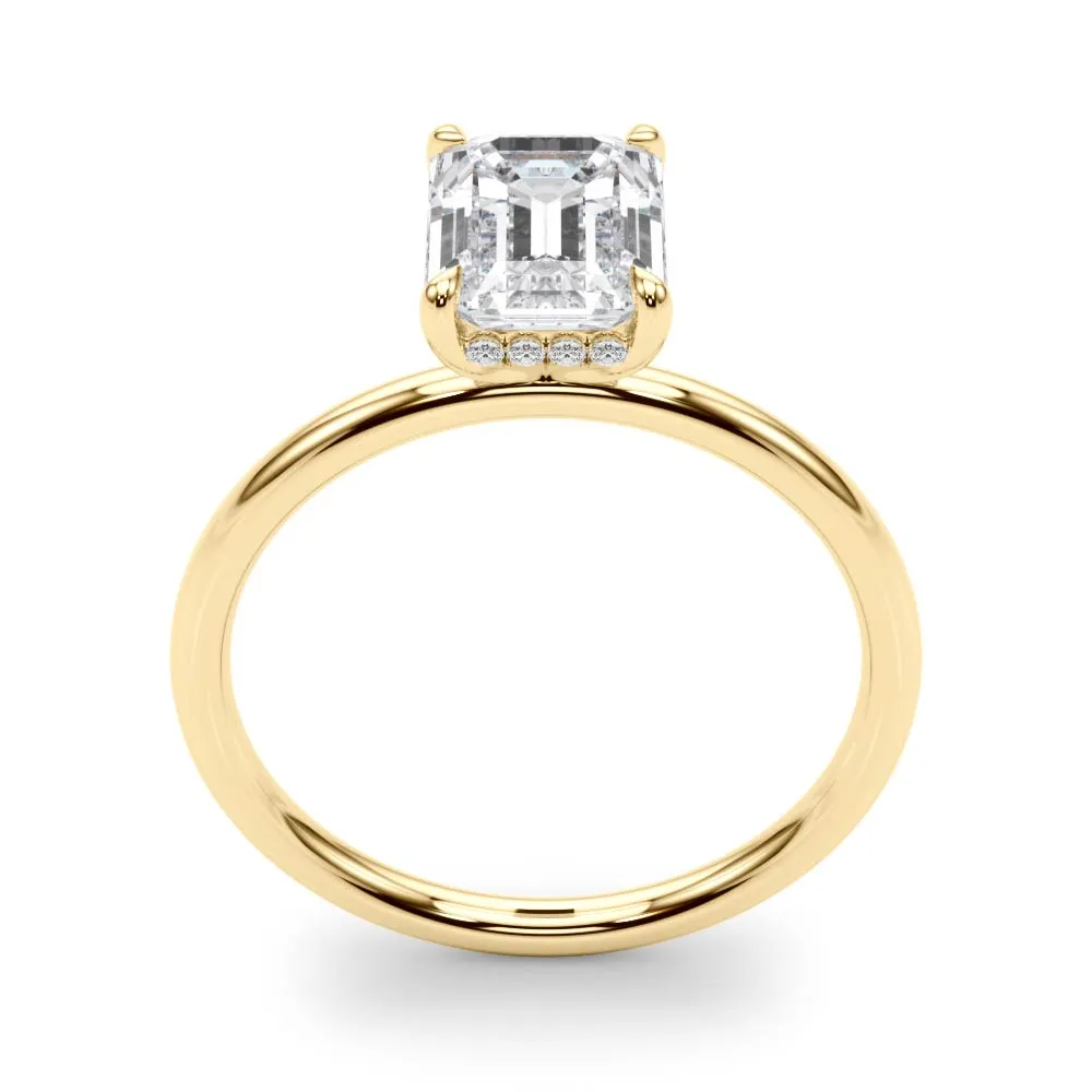 Engagement Ring Emerald Cut Center - TN51156-E