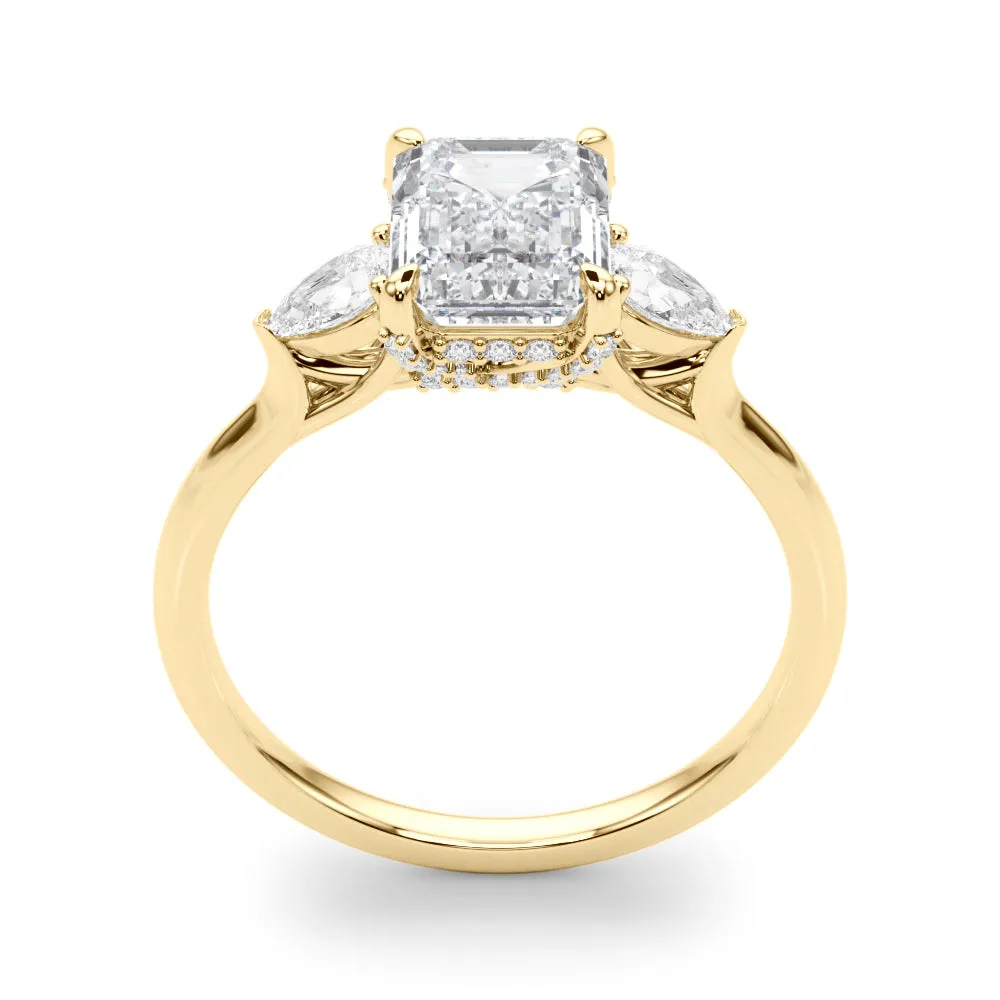 Engagement Ring Emerald Cut Center - TN85279