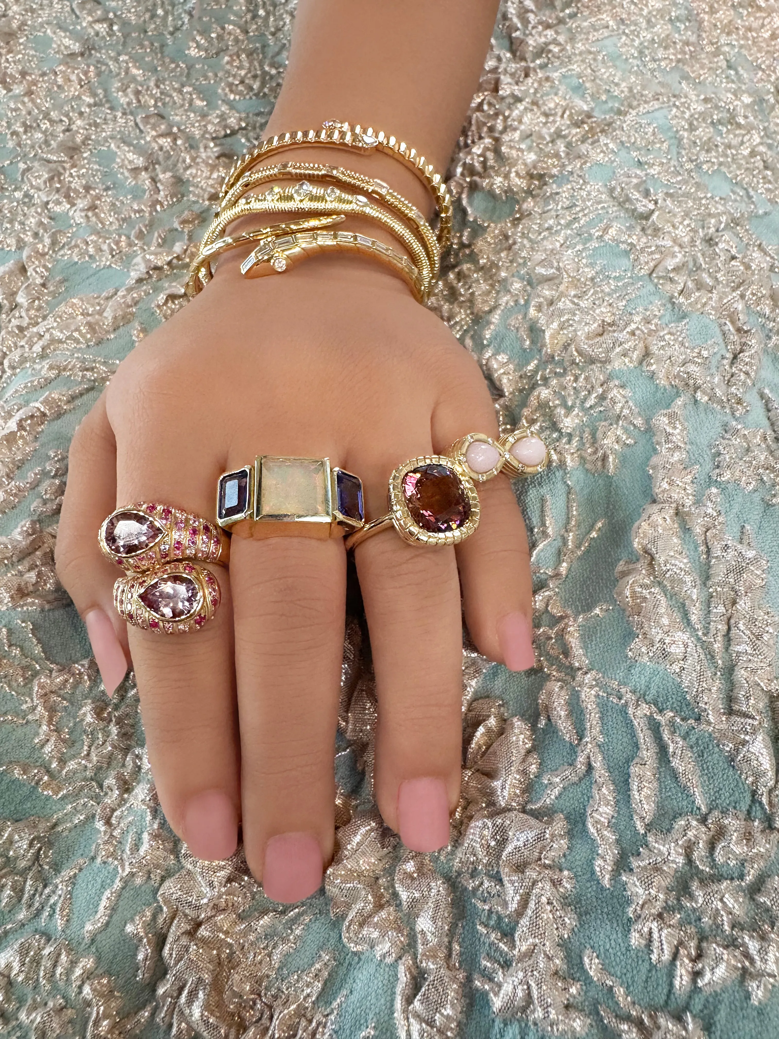 Eros Cushion Cut Pink Tourmaline Ring