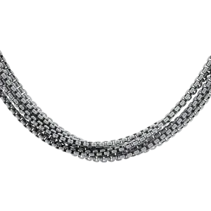 Estate David Yurman 14k Yellow Gold and Sterling Silver Multi-Strand Necklace